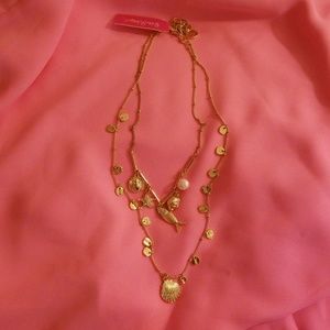 Lilly Pulitzer Jewelry - Lilly Pulitzer double gold charm chain necklace Lilly Pulitzer Jewelry - Lilly Pulitzer double gold charm chain necklace